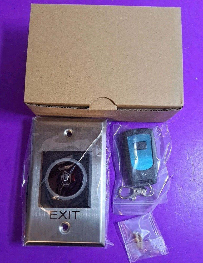 Touchless Infrared Induction EXIT Button Switch with Remote Control for...