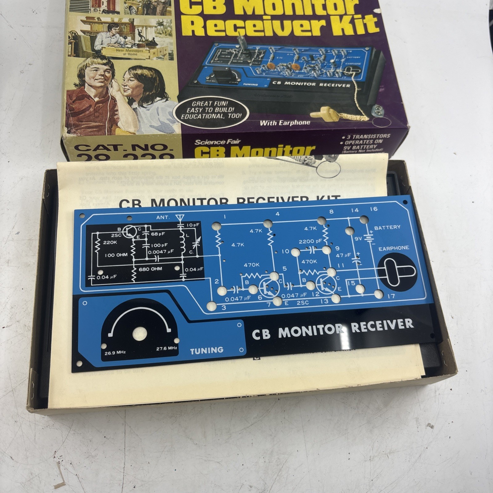 science fair cb monitor receiver kit 28-238 brand new unused