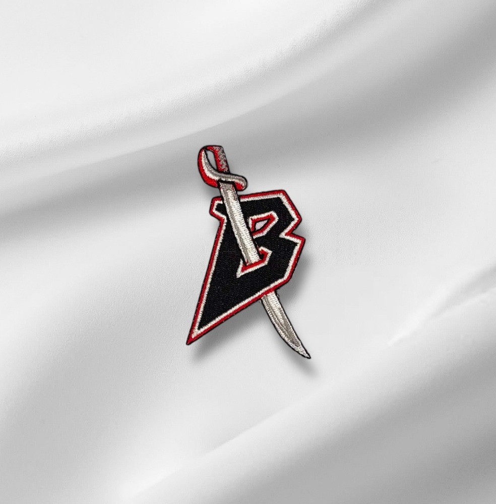 Embroidered Throwback Sabres B With Sword Patch