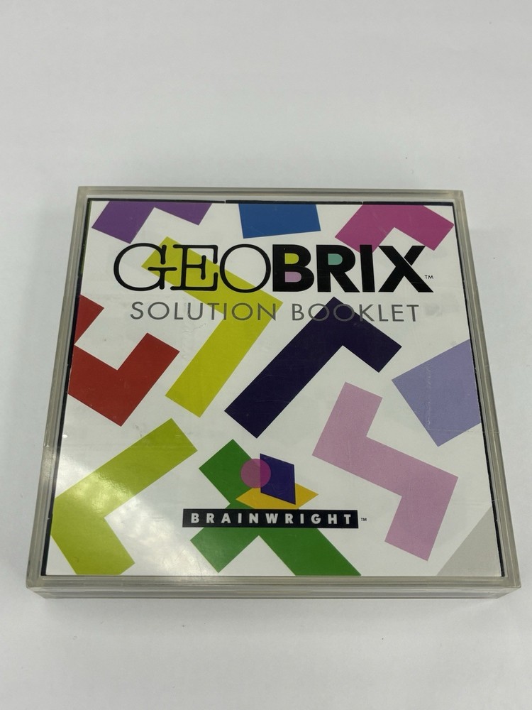 GeoBrix by Brainwright With Solution Booklet 3D Puzzle Game - COMPLETE