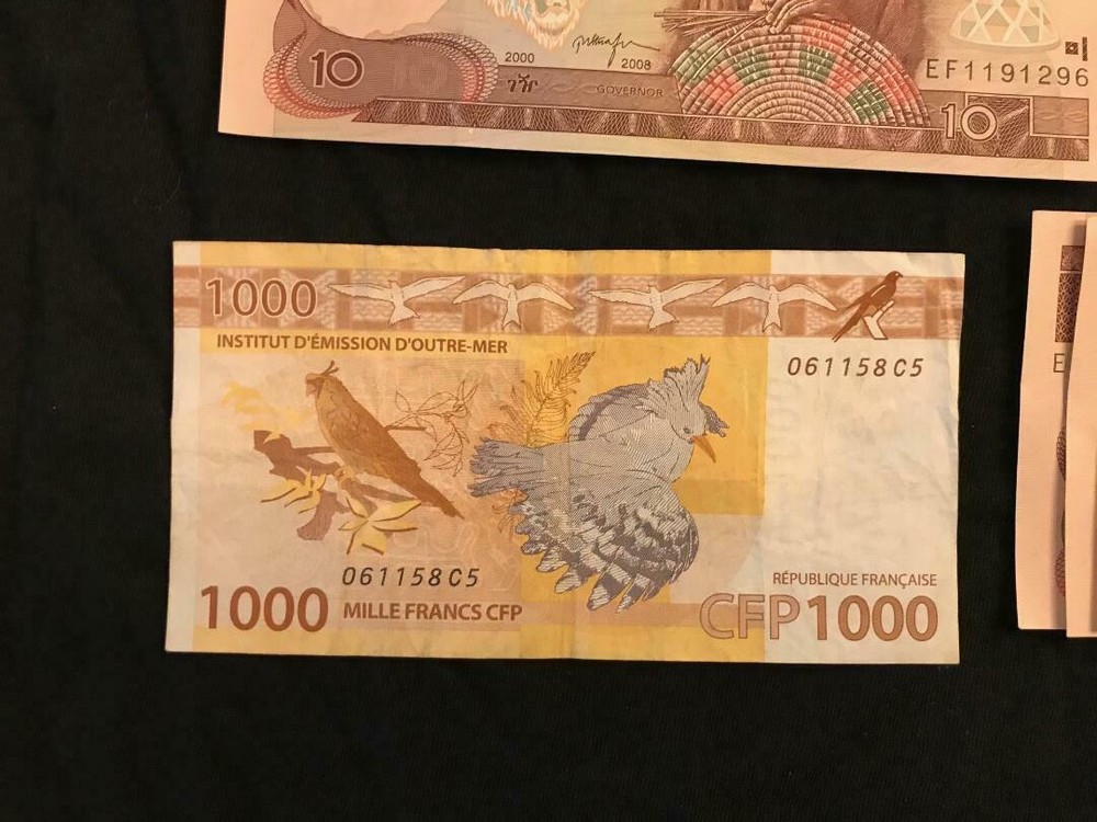 rare paper currency from several countries