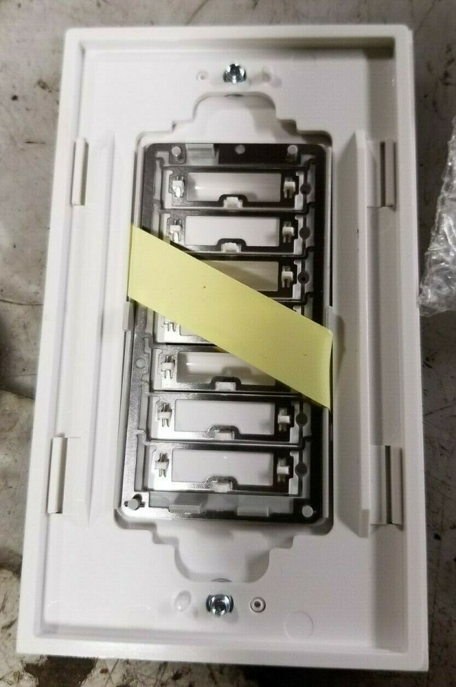 NEW LUTRON SR-3BI-WH-EGN SEETOUCH 3-BUTTON INSERT REPLACEMENT FACEPLATE KIT