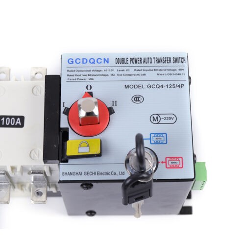 Automatic Dual Power Transfer Switch 100A/4P For Generator Changeover Switch USA