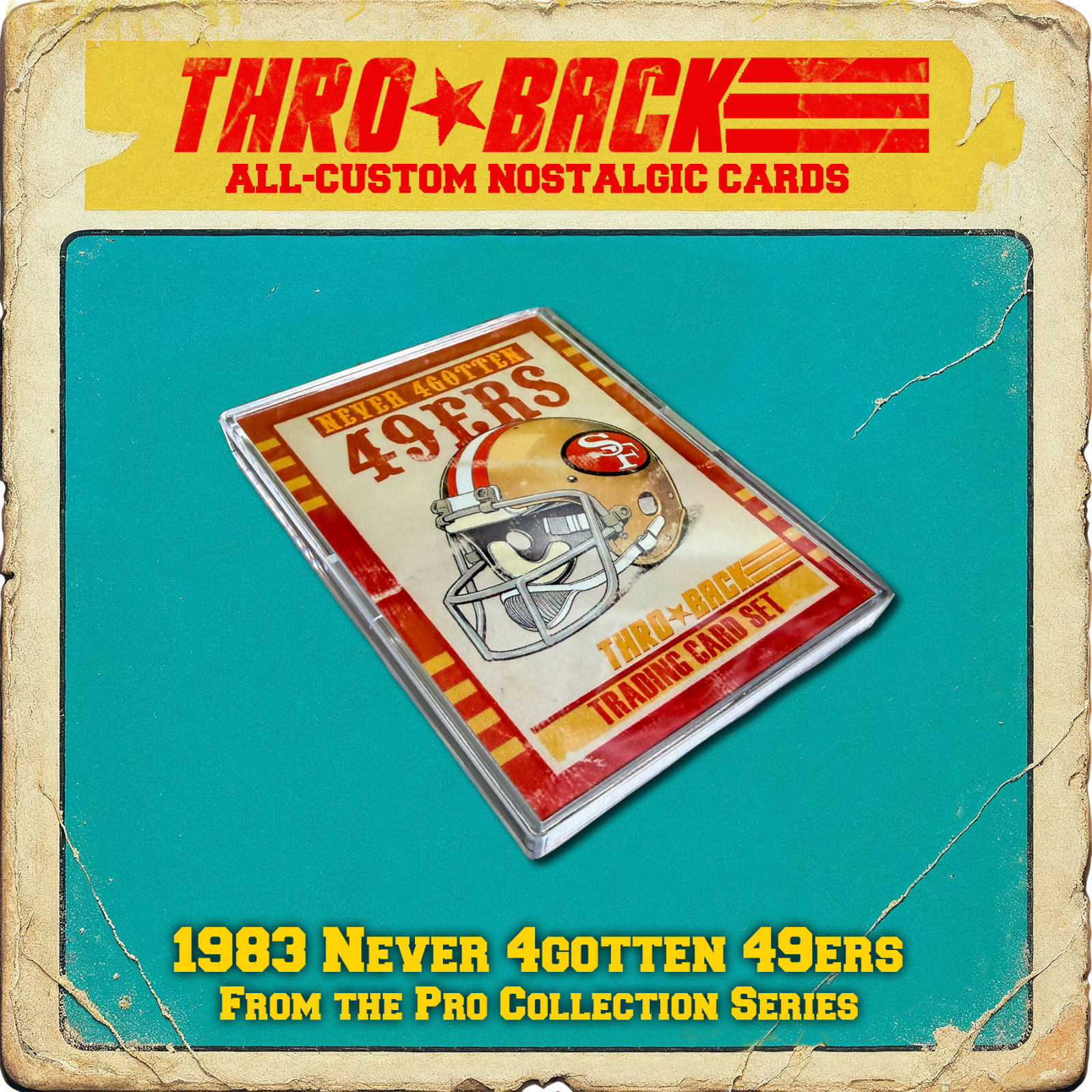 THROBACK custom Football 1984 10-card Set 1983 San Francisco 49ers never-made