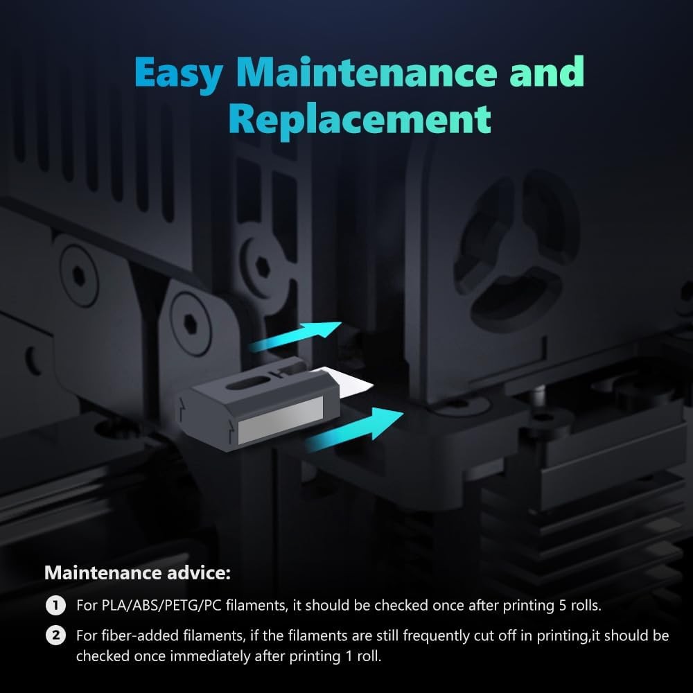 Creality K2 Plus/K2/K2 Pro Filament Cutter Module Replacement Fast Cut Off 10PCS