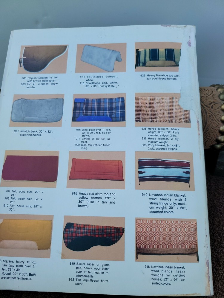 J V Wison Leather Co Saddle catalog #90 1990.