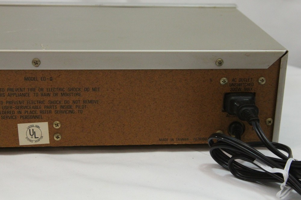 BSR EQ-2 Stereo Equalizer Silver Face Tested Guaranteed