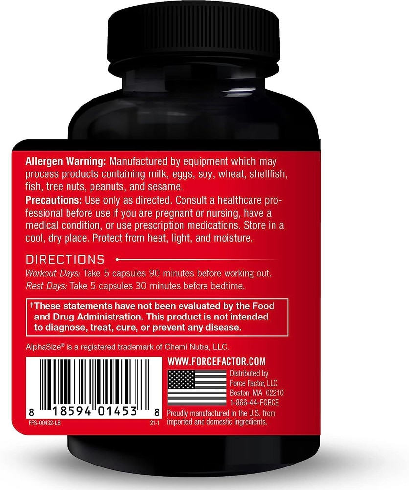 Force Factor Test Boost, Testosterone Booster for Men, Testosterone Pills