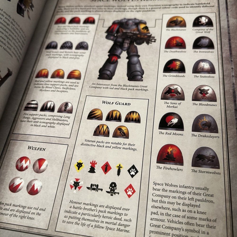 Warhammer 40,000 Codex Adeptus Astartes Space Wolves - Hardcover