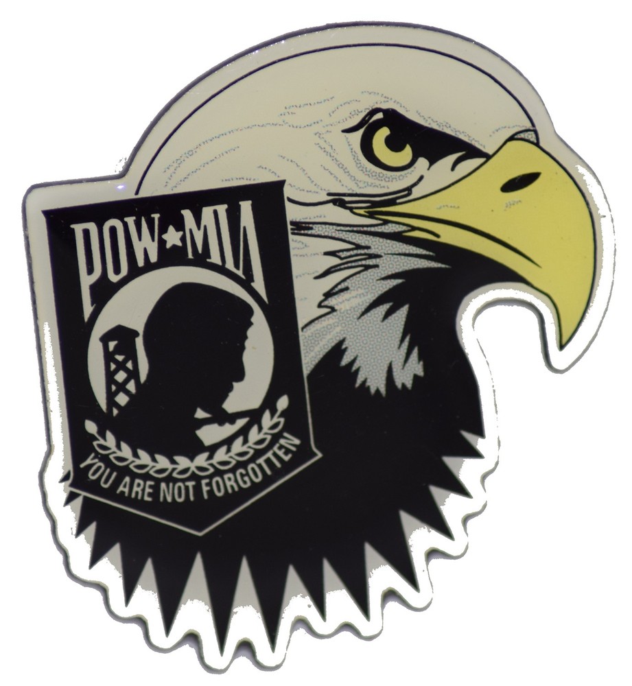 POW EAGLE TEAR HAT PIN