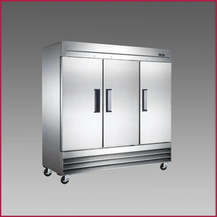 Oliver Commercial Triple 3 Door Reach In Refrigerator Cooler Fridge R72