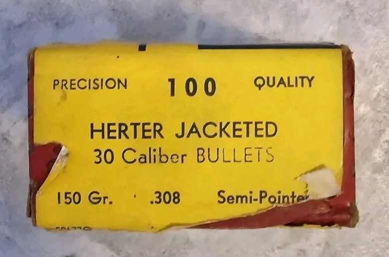 Herter's 30 Caliber Bullet Box - VINTAGE/EMPTY