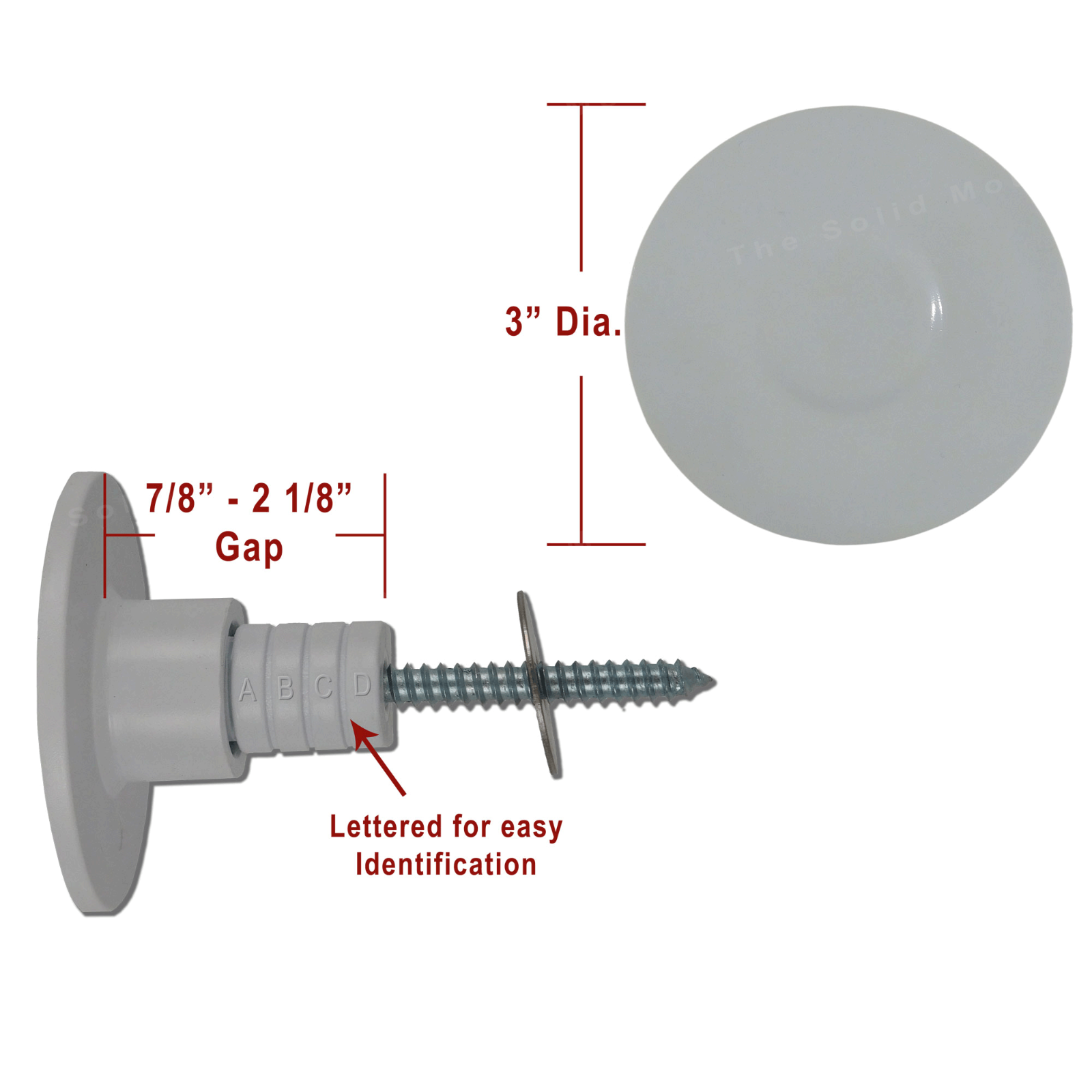 Grab Bar Mounting Kit for Fiberglass Showers ~ The Solid Mount®