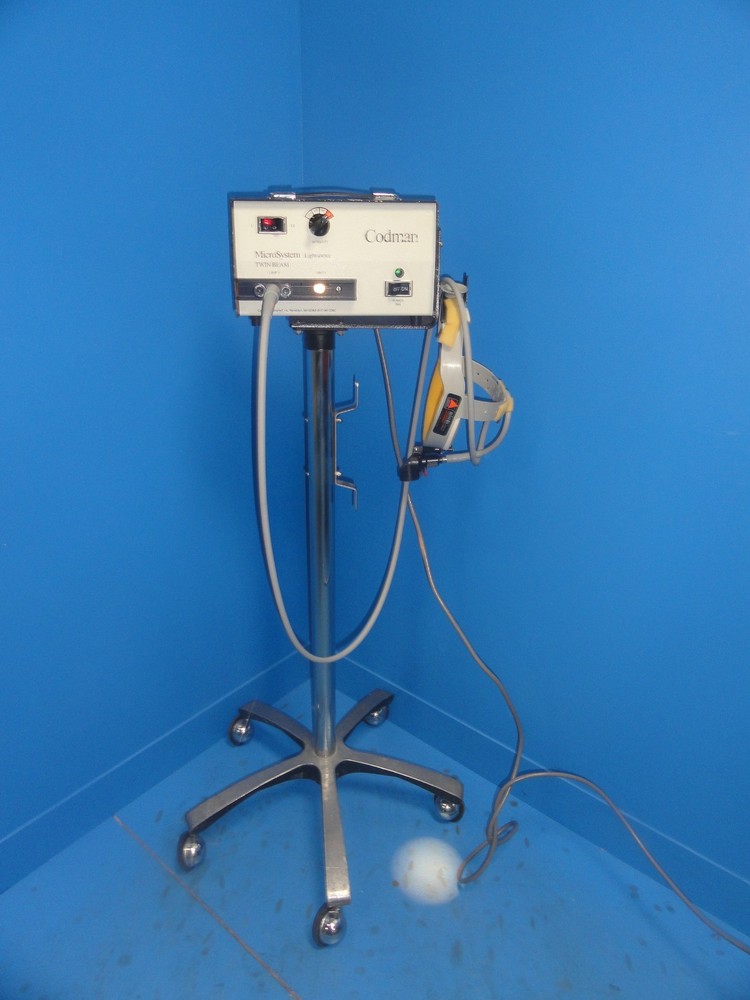 Codman Microsystem Twin Beam Light Source & FO Rotary Headlight ~ 6490