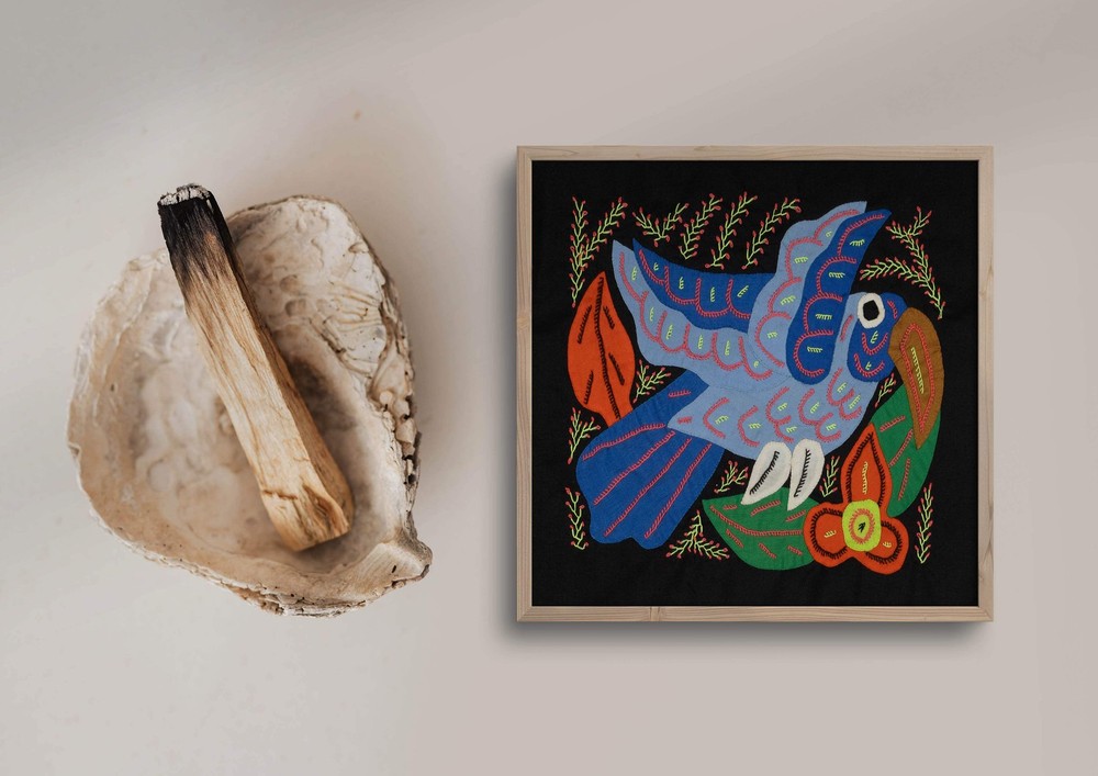 Multi-Color Bird Blue Molita