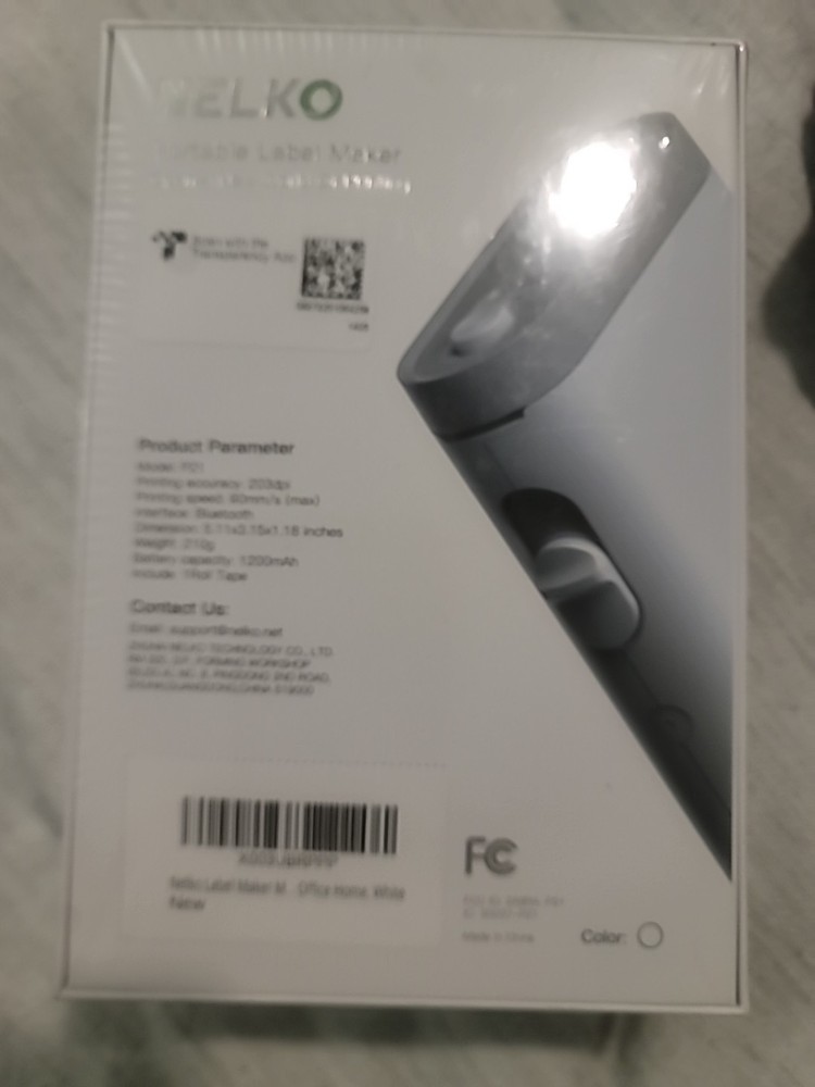 NELKO Label Maker Machine P21 Portable Bluetooth Label Printer New Sealed Clean