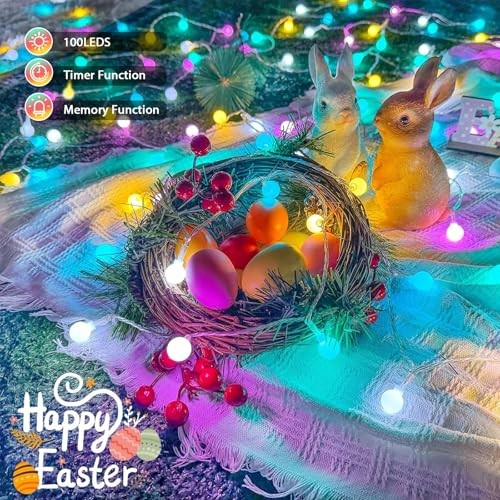 Connectable 100LED Easter 100 LED Connectable with Timer Easter Multicolor