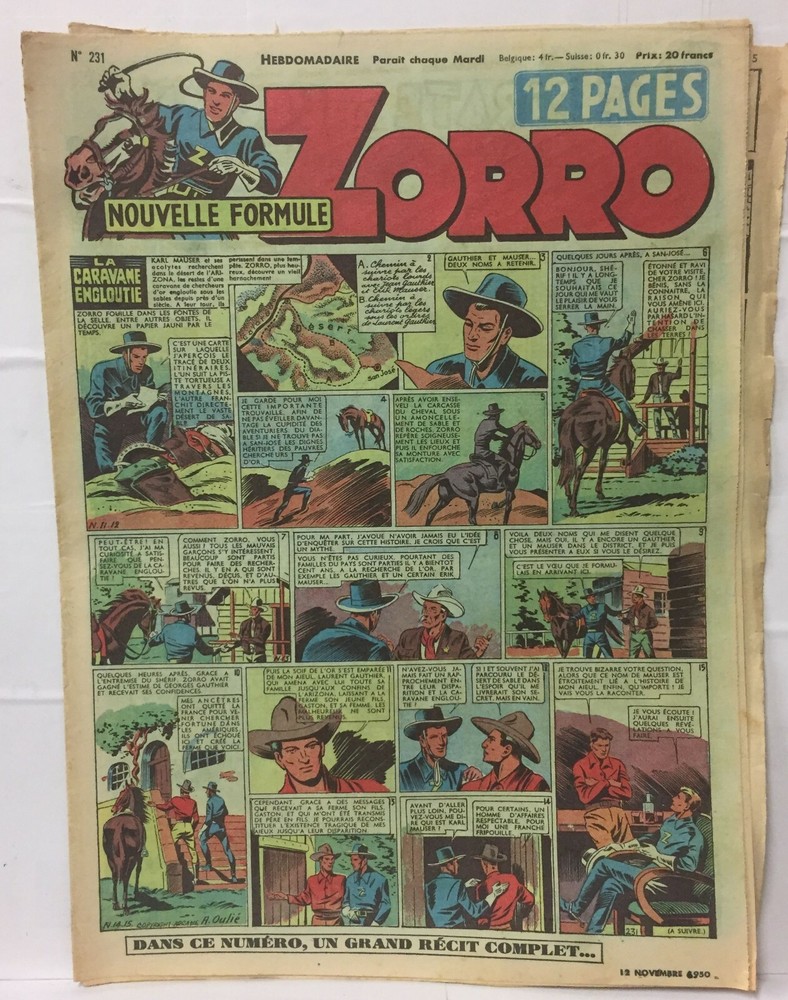 ZORRO - November 12 1950 - No. 231