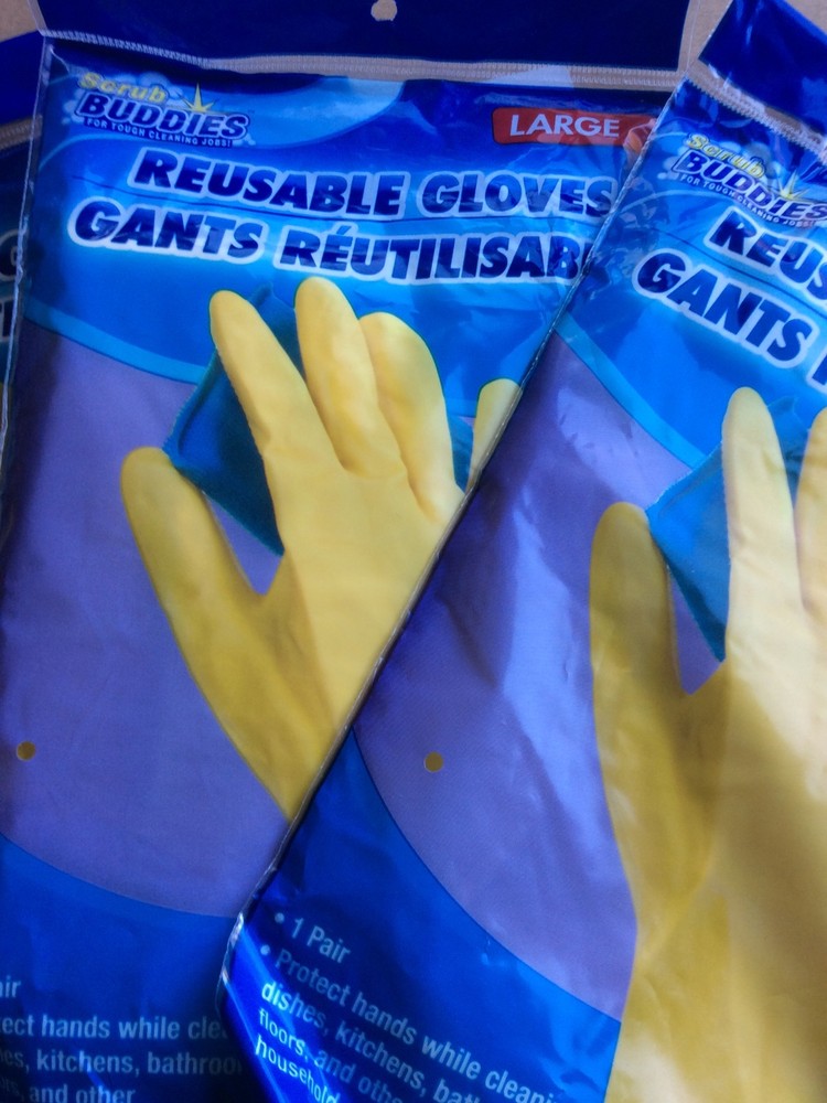 Large Reusable Gloves Multipurpose 3ct 1 Pair Packs