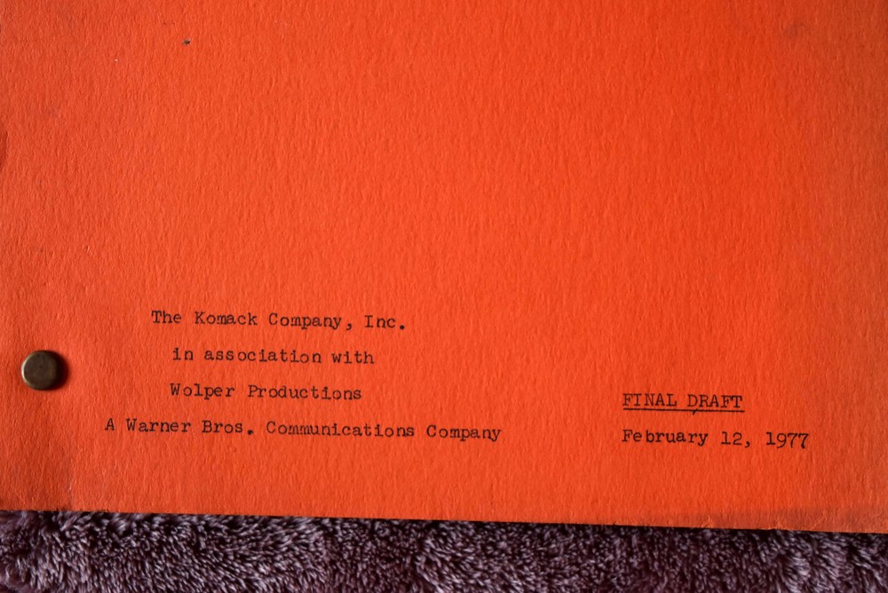 1977 Welcome Back Kotter Original Final Draft Script Screenplay