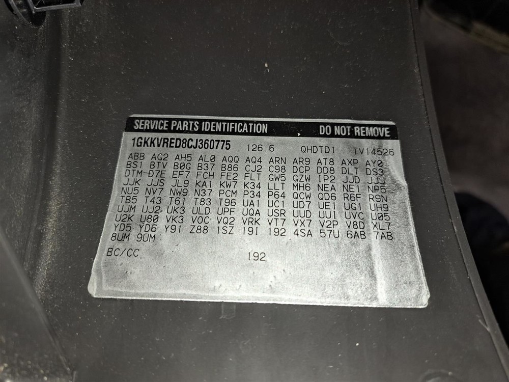 2012 Acadia Camera/Projector Sku#4182479