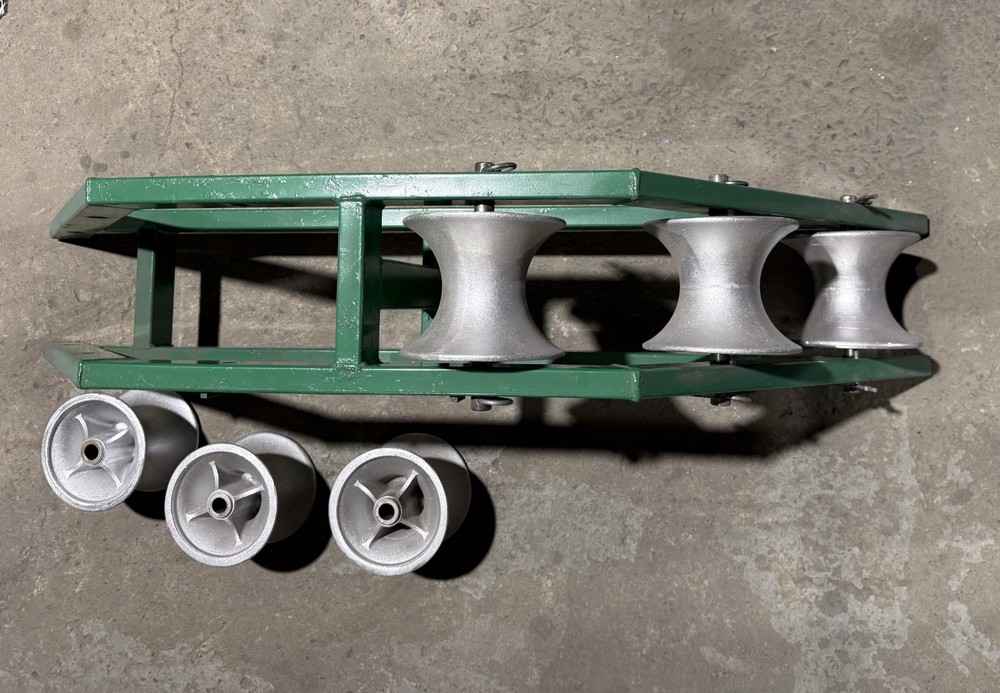 Greenlee 24" Radius Right Angle Conveyor Sheave w/ 5” x 7” Wheels