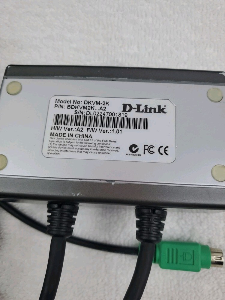 D-Link 2 Port KVM Switch DKVM-2K