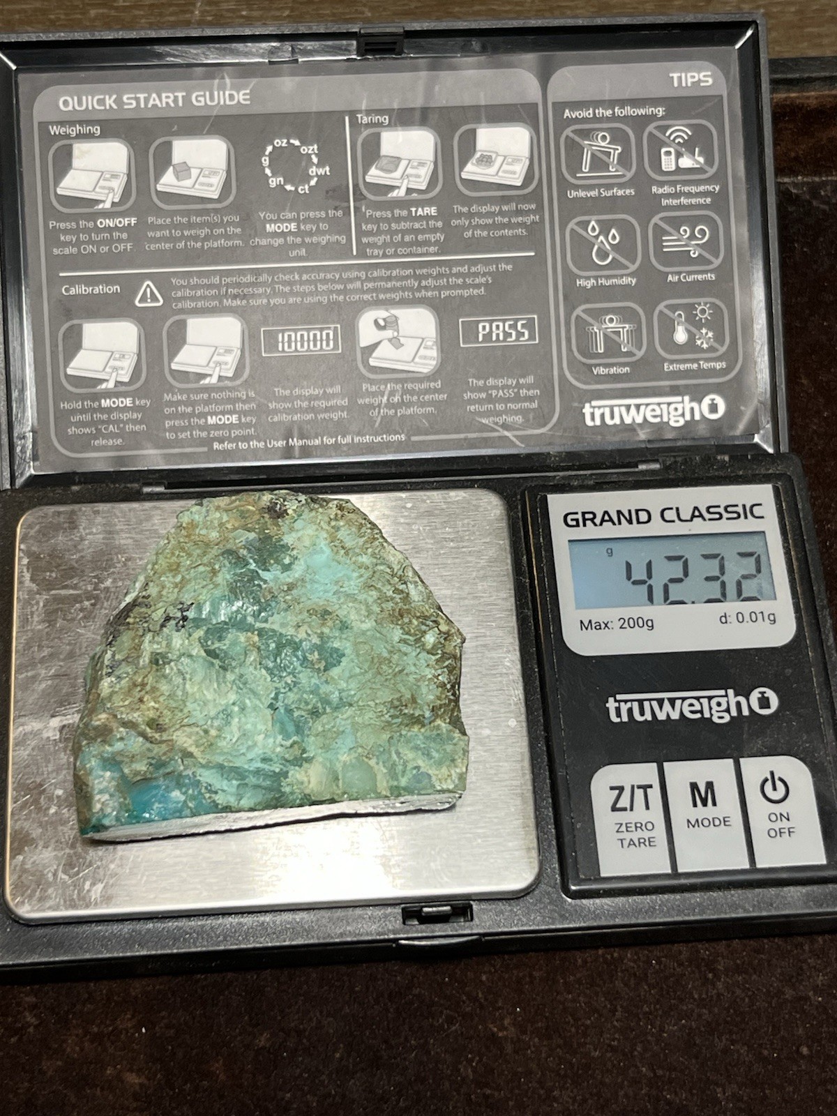 Bagdad Mine Gem Silica Chrysocolla 42 High Grade Old Stock Rough Arizona