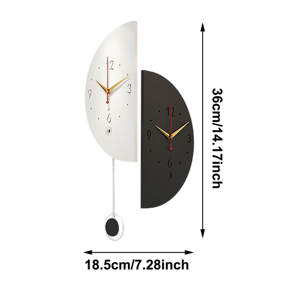 Modern Corner Clock Stylish Double Clock Induction Luminous Timer Stopwatch