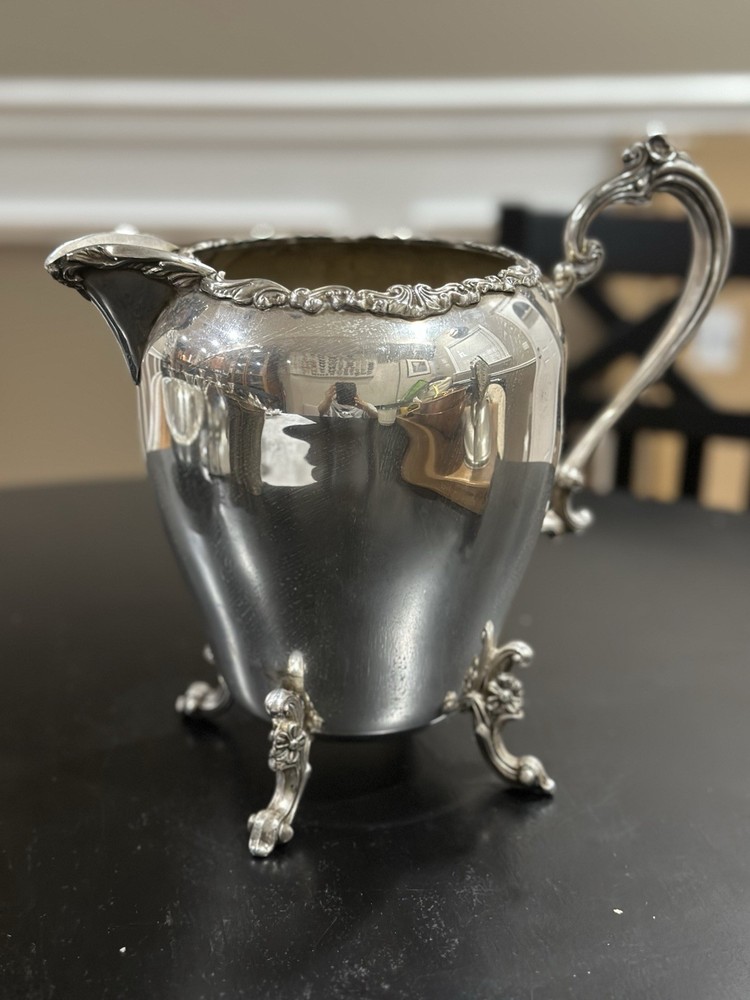 Sheridan Silver On Copper 8 Inch Pitcher