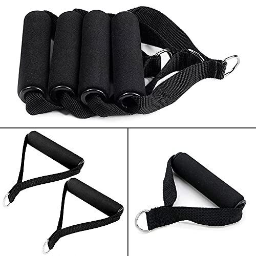 4PCS/1set Exercise Resistance Bands Handle Set, Workout Bands with Handles,