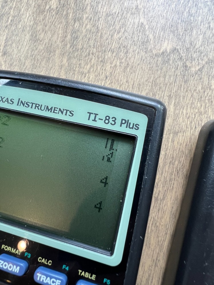 Texas Instruments TI-83 Plus Graphing Calculator With Cover TESTED SCREEN ISSUE