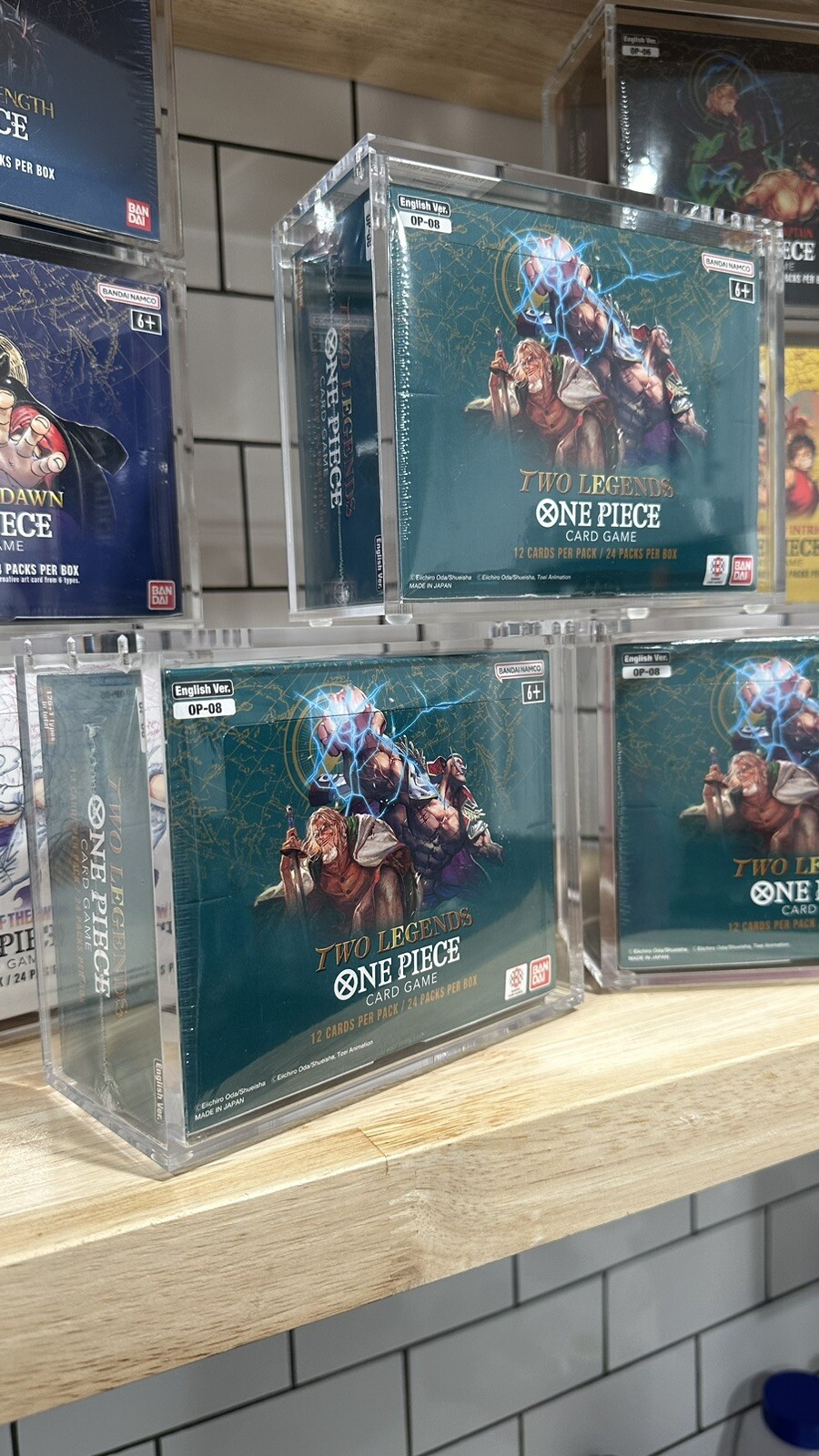 One Piece Booster Box Acrylic Case Magnetic Lid - UV Resistant - US seller