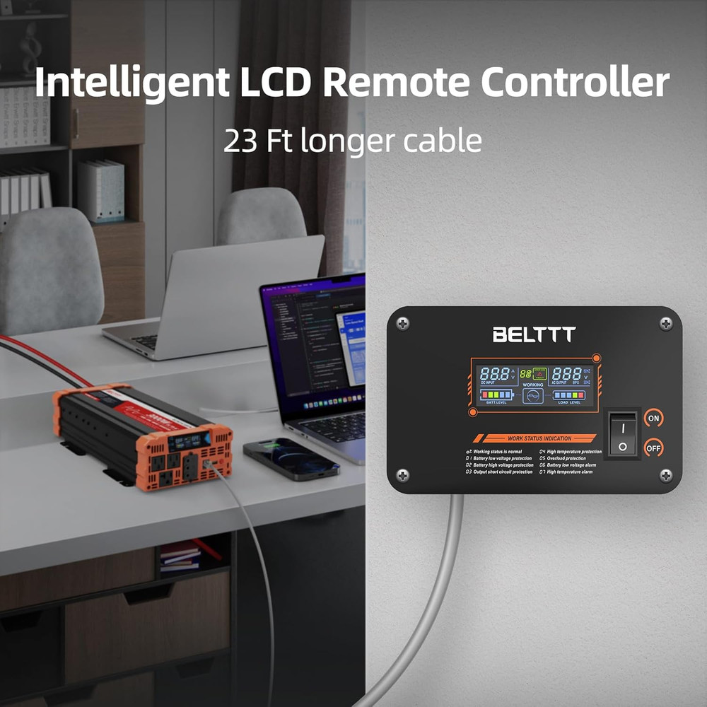 Remote Controller Smart LCD Display Only BAP Series Pure Sine Wave Inverter