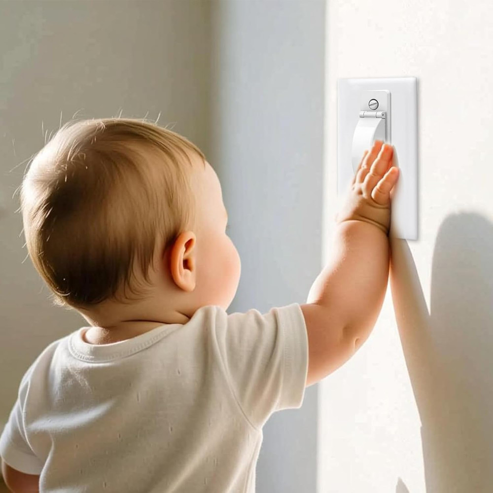Light Switch Cover Guard, Child Proof Switch Guard 2 Pack for Toggle Switch, Pre