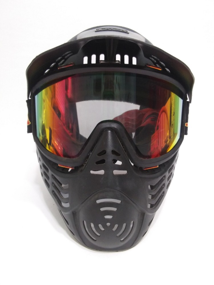 JAVA Paintball Mask Kingman Black Face Lens Shield