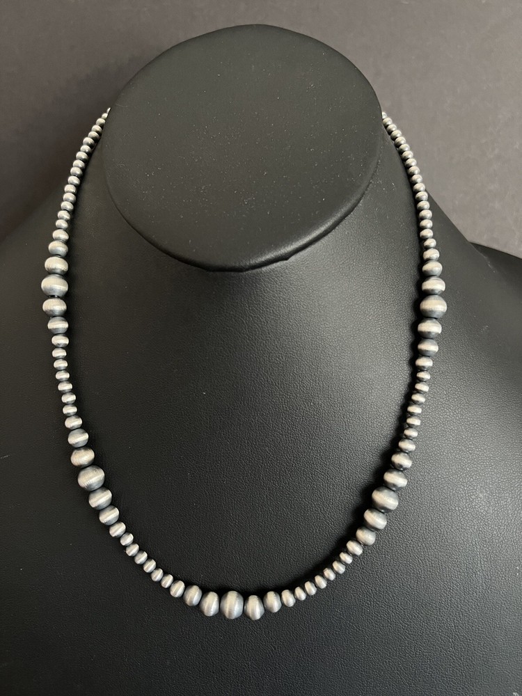 Sterling silver multi graduated 20 Inch