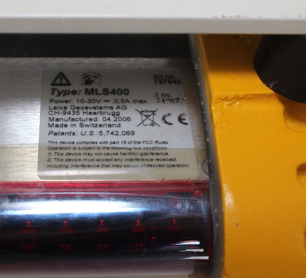 LEICA MLS400 LASER ALIGNMENT MACHINE CONTROL RECEIVER, DOZER, GRADER, SCRAPER