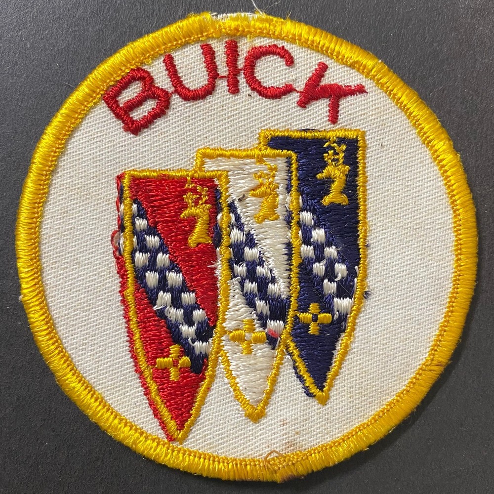 Buick Round Embroidered Patch Vintage 3" dia.