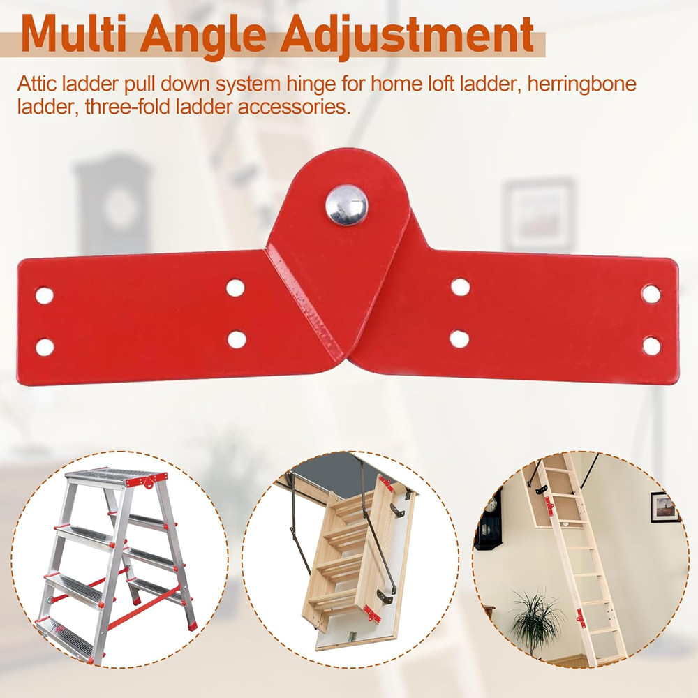 Attic Ladder Hinge for Ladder Pull Down System, Step Attic Folding Stairs Hardwa