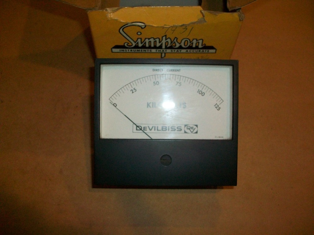 Simpson DeVilbiss Kilovolts Meter 60313  NEW