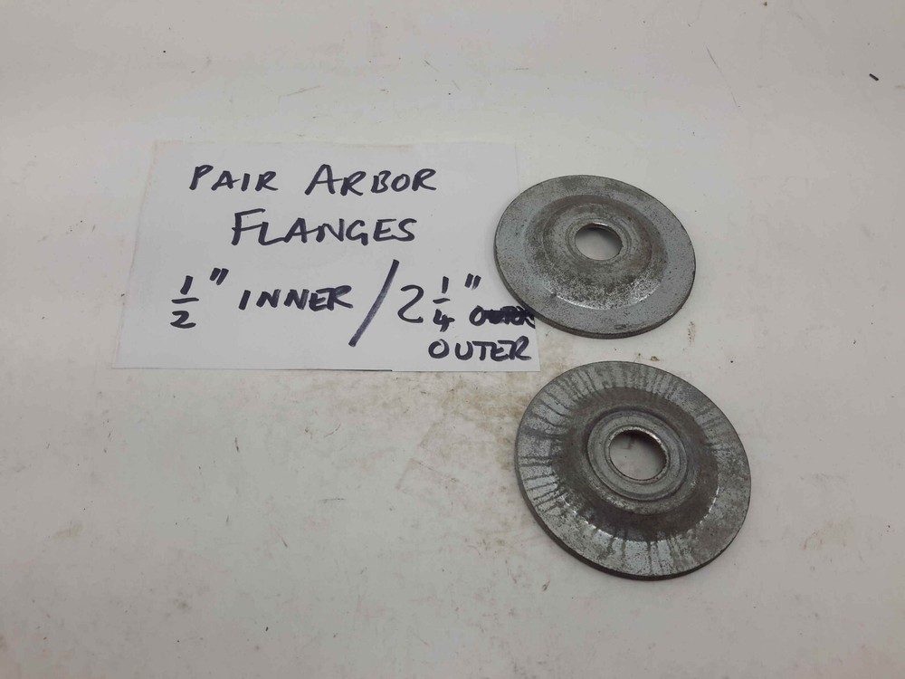 Tablesaw Arbor Blade Collar Flanges (1/2" Inner, 2 1/4" outer, 1/4" thickness)