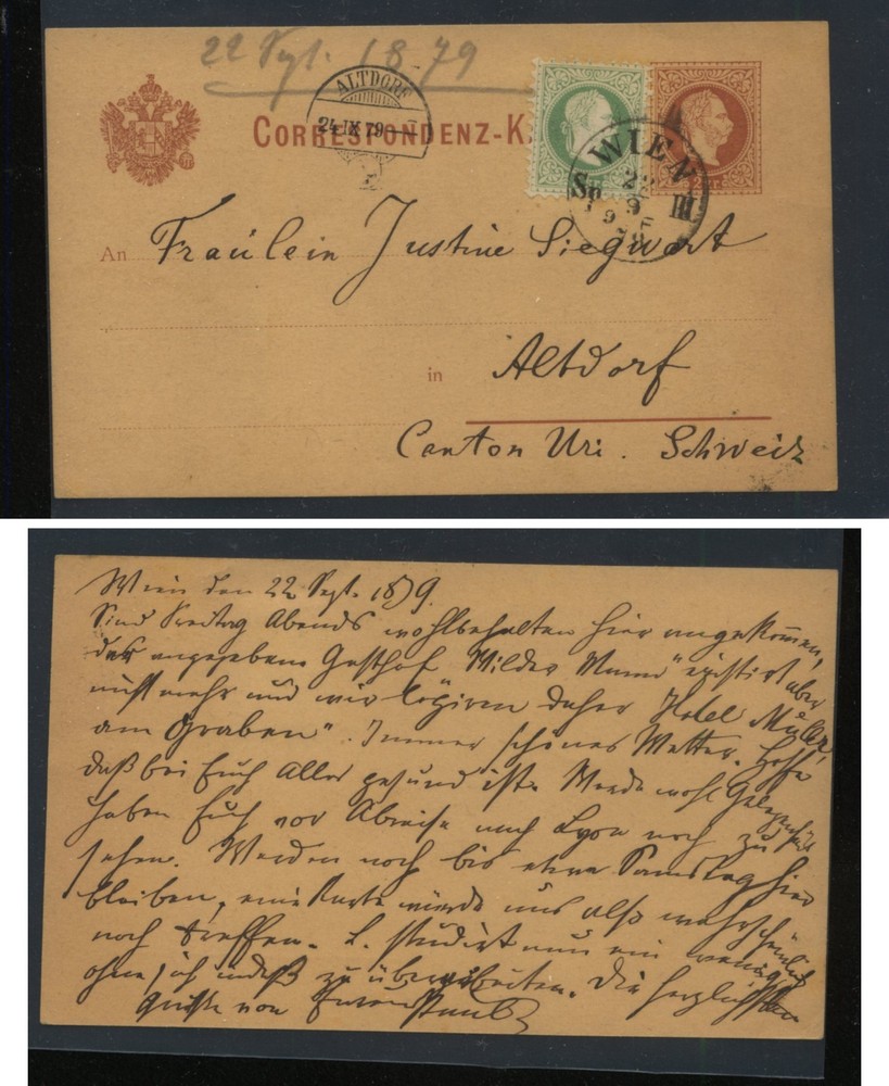 Austria  uprarted  postal  card         MS0424