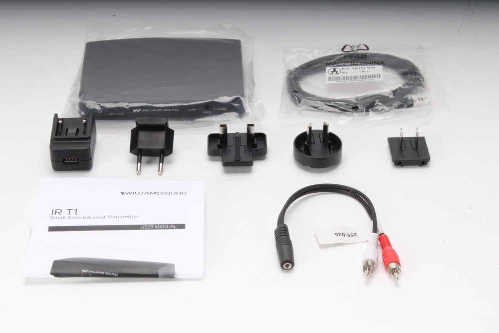 Williams AV IR T1 Infrared Transmitter With Accessories - New Open Box