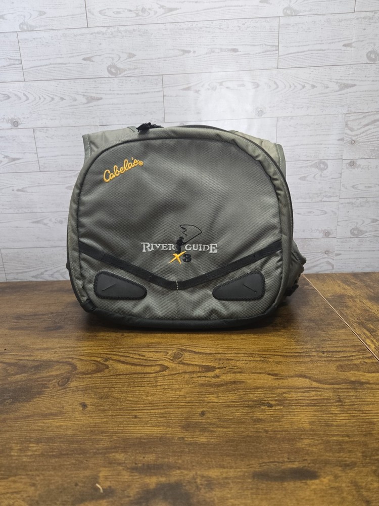 Cabela’s River Guide X 3 Fly Fishing Backpack Front Back Padded NICE!