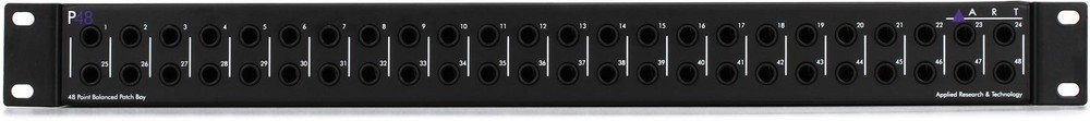 ART P48 48-point 1/4" TRS Balanced Patchbay