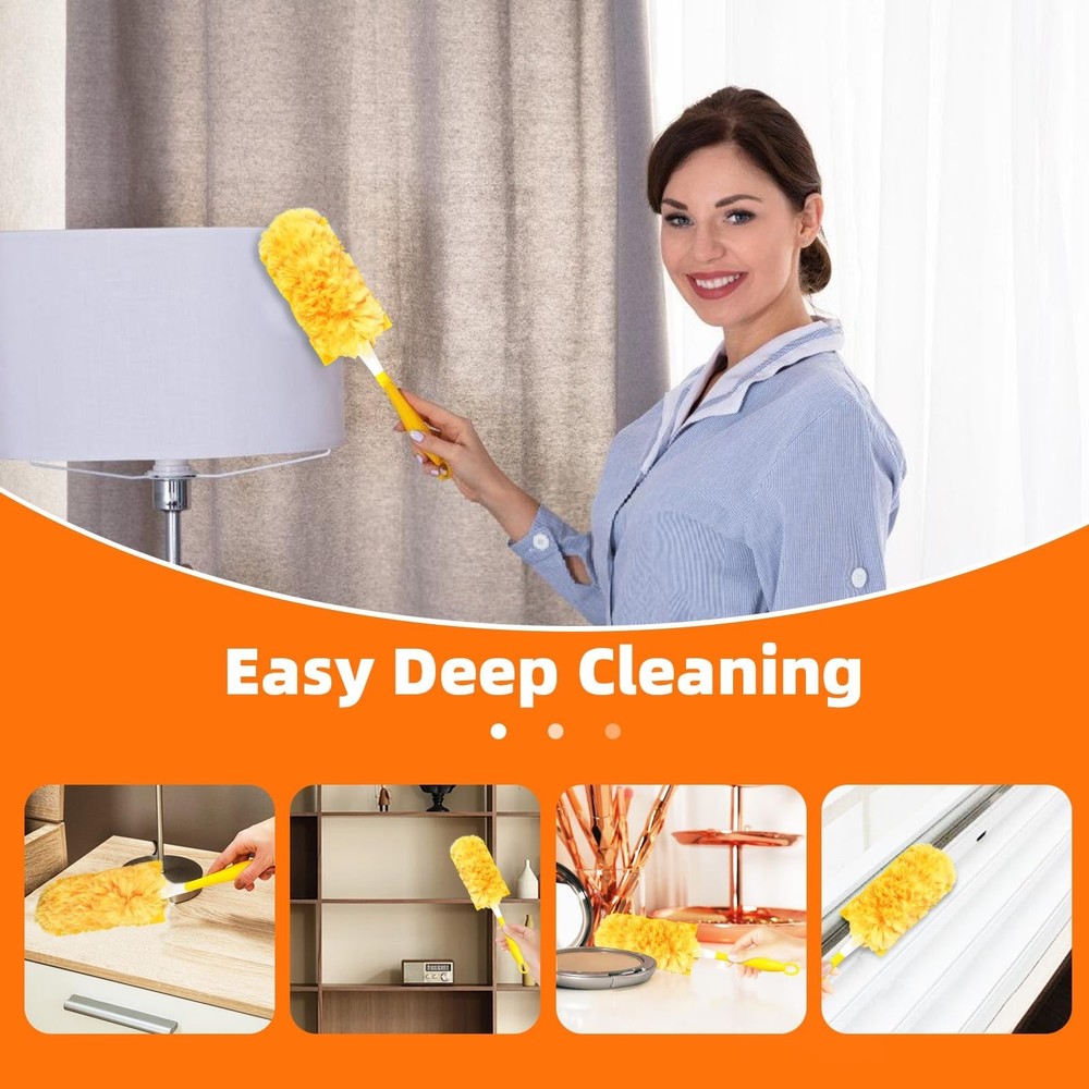 30 Pack 360 Dusters Refills for Swiffer Dusters, Unscented Heavy Duty Duster ...