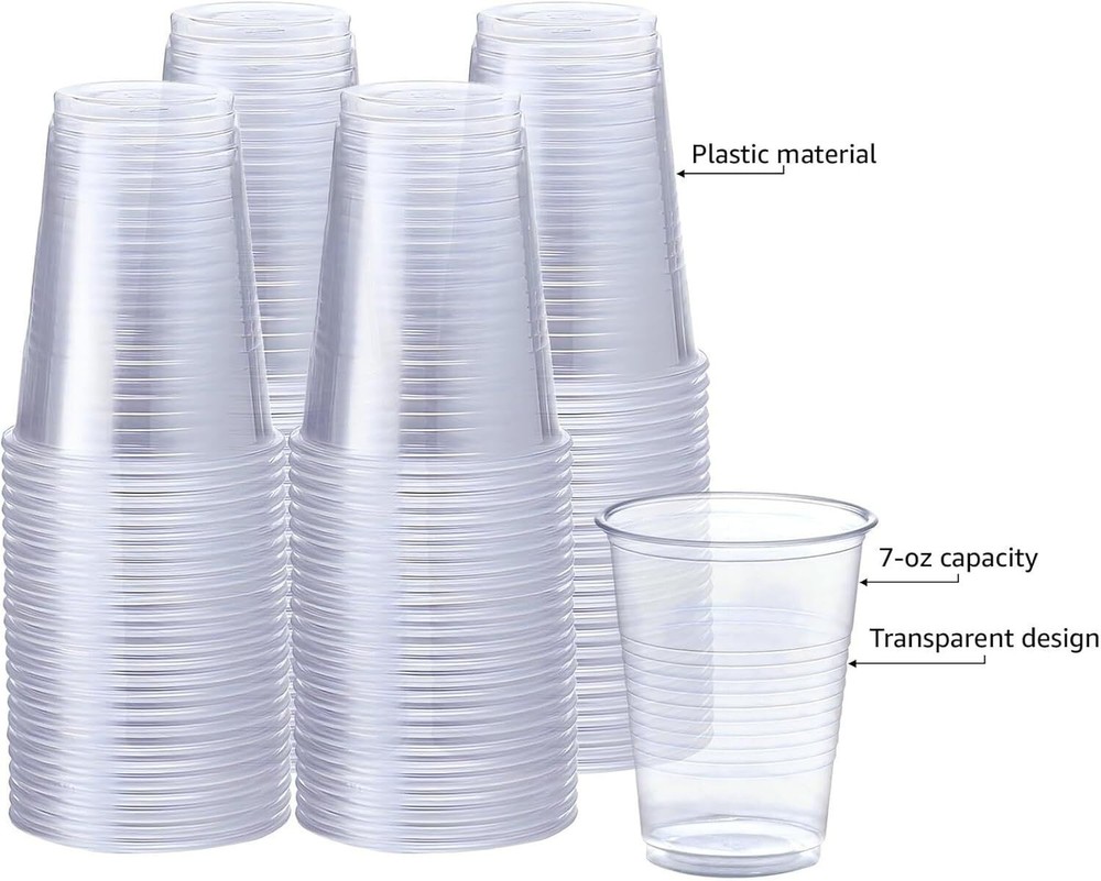 9oz Disposable light-weight Plastic Cups: 40CT