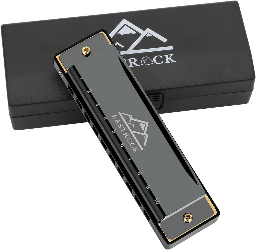 Key of C Diatonic Harmonica - Complete Set with Protective Case for Easy Playing