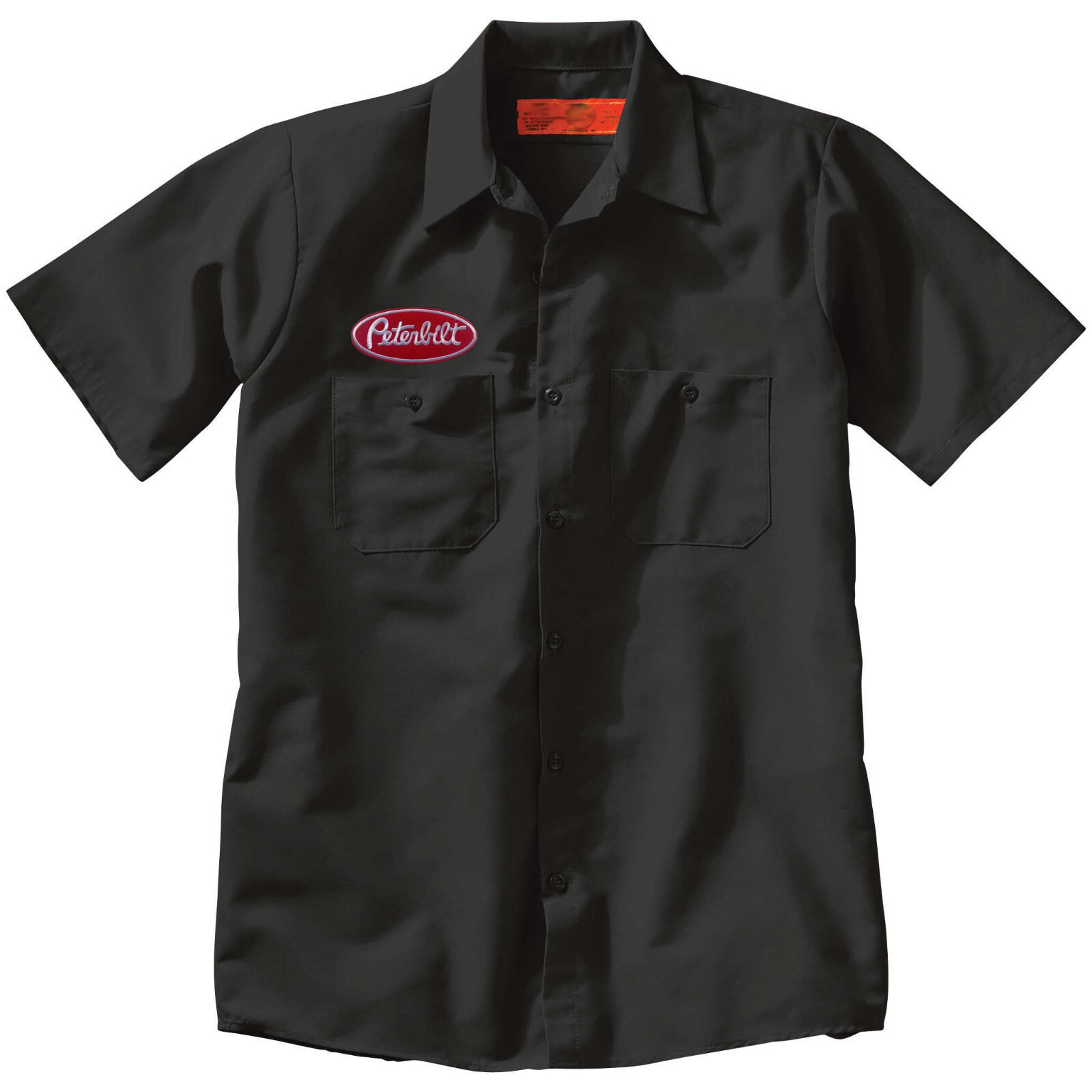 Red PETERBILT Truck Embroidered PATCH + Mechanic WORK SHIRT Trucking